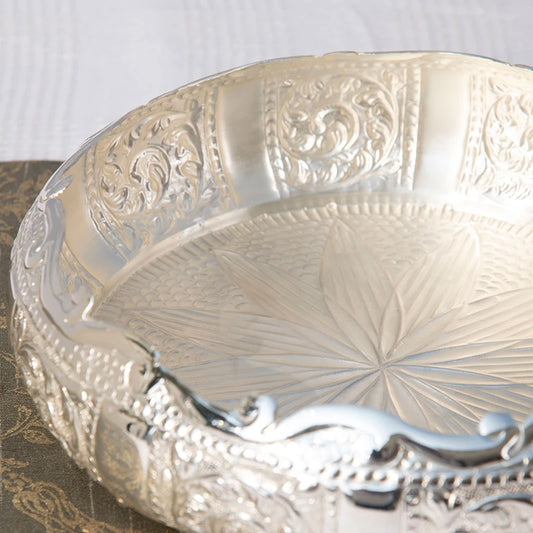 silver urli decorative bowl