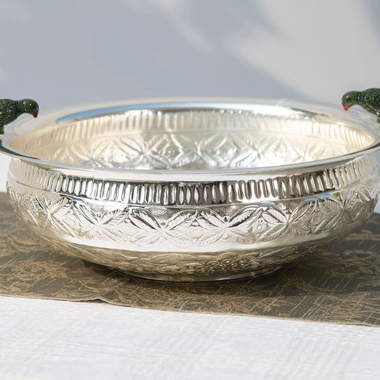 parrot brass urli Decorative bowl