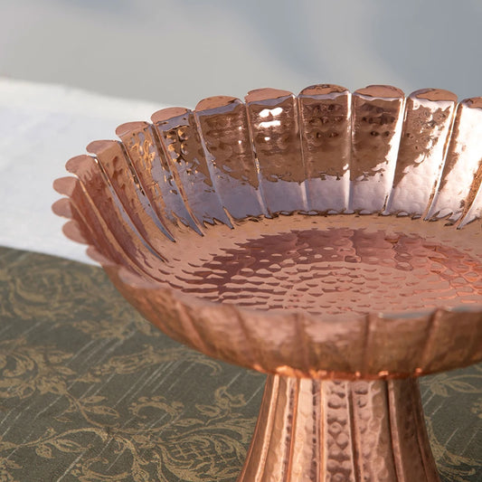 rose gold brass urli decorative bowl