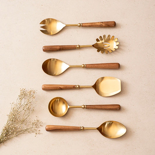 Service Spoon Set Stainless Steel Serving Spoon Set