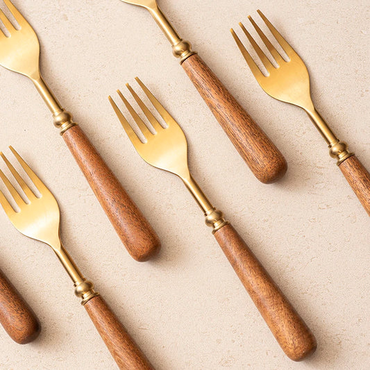 Gold Cutlery Set of 6