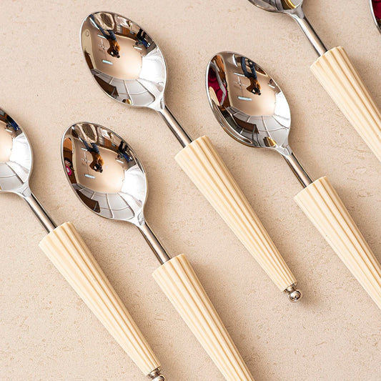 Stainless steel spoons with umbrella handle