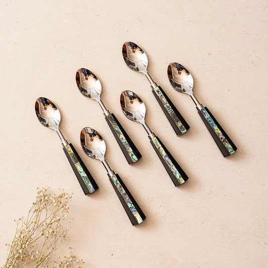 Premium Abalone Shell Spoon Set