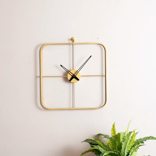 Golden Wall Clock for bedroom