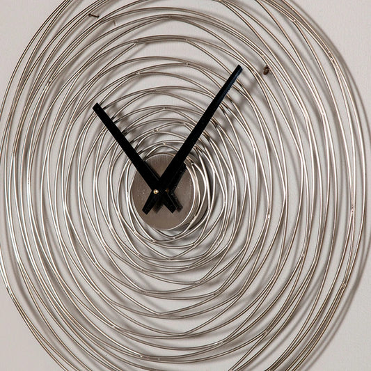 Spiral wall clock large