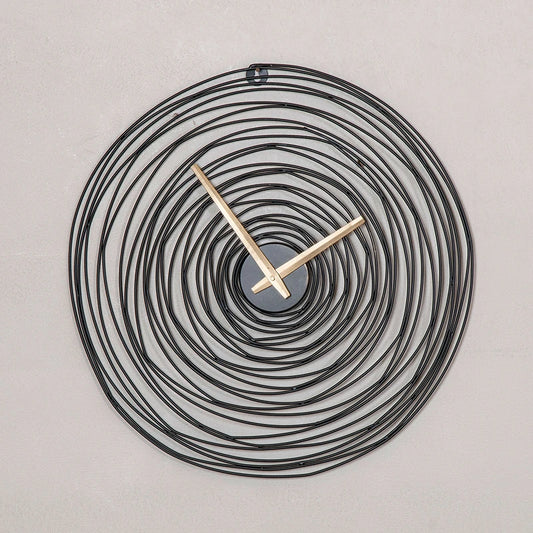 Unique wall clock with spiral design
