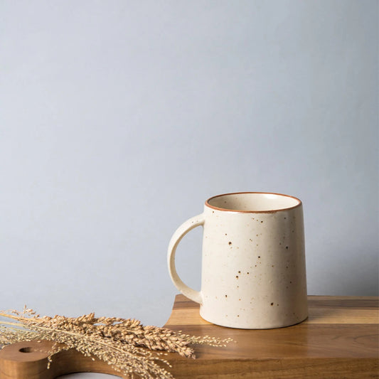 Rann White Mug Set of 2 | White Coffee Mugs for Gifts (350ml)