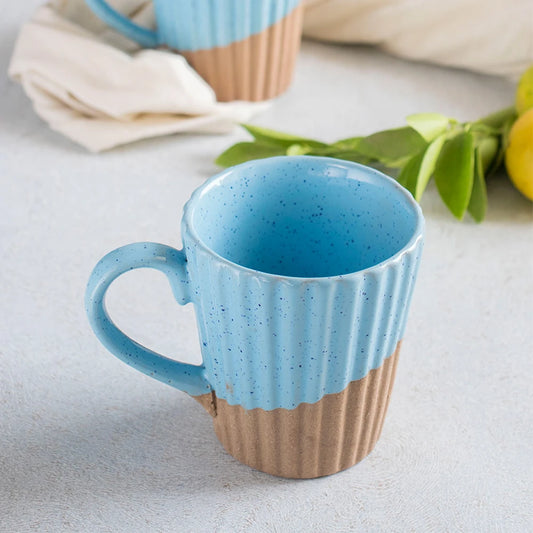 Malé Ceramic Coffee Mug | Blue Tea Cup for Home & Office (300ml)