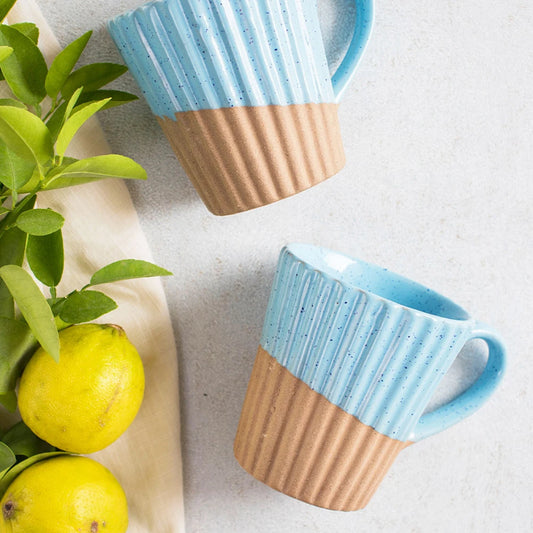 Malé Ceramic Coffee Mugs | Blue Tea Cups