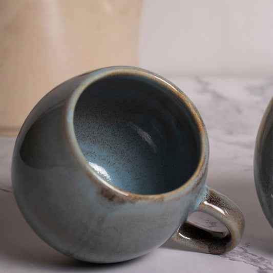 Barrel Coffee Mug Set of 2 | Ceramic Mug (280 ml)