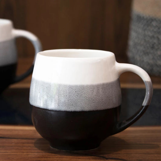 Black Ombre Ceramic Tea Cups (440ml)