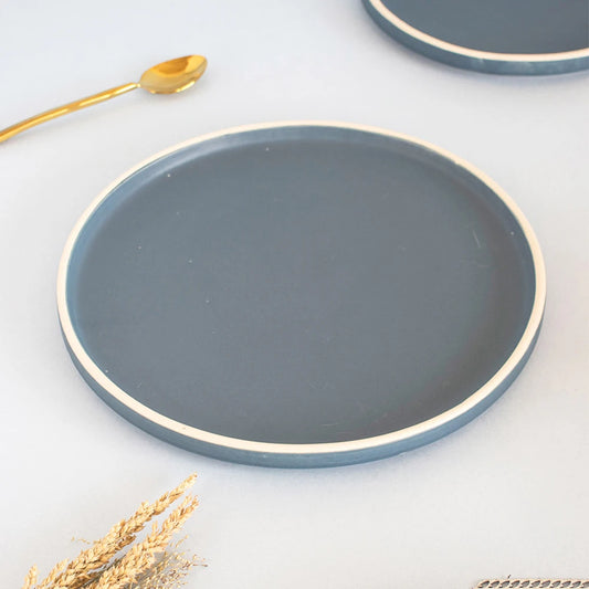 Berlin Blue Ceramic Plates for Dinner