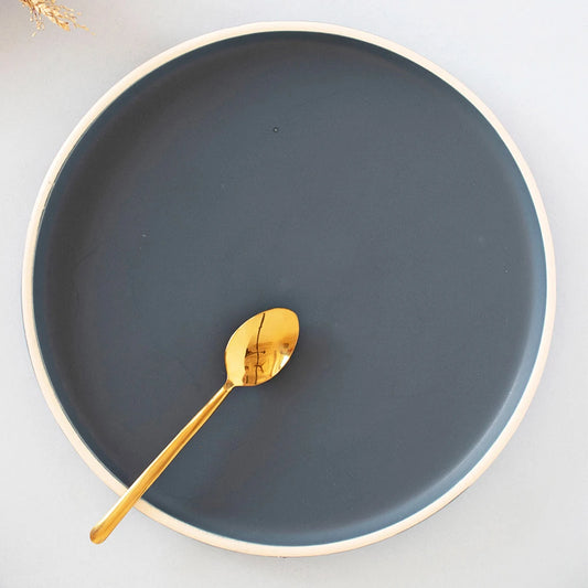 Berlin Blue Ceramic Dinner Plate