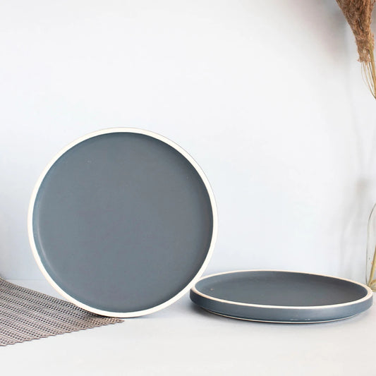 Berlin Blue Quarter Plate | Ceramic Plates for Dinner | Appetizer Plates