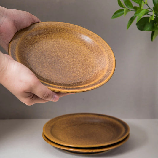 Savannah Ceramic Plates for Serving Snacks, Desserts