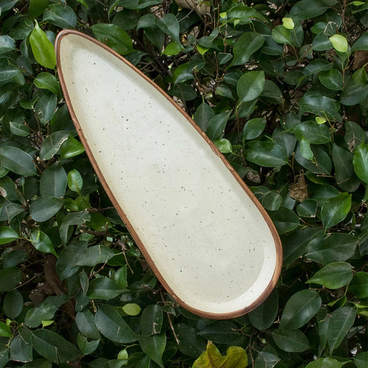 Rann Leaf Ceramic Platter