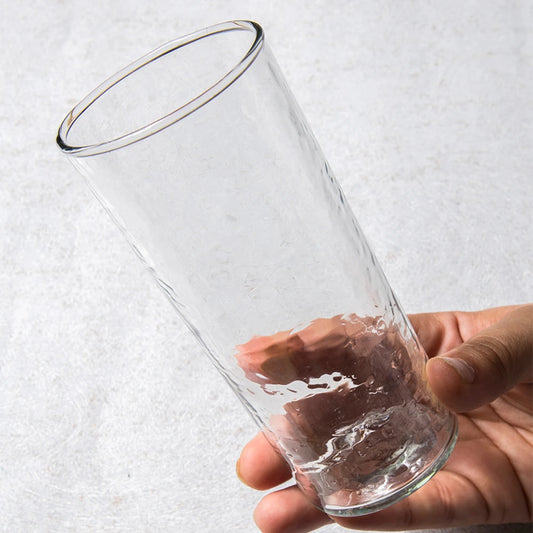 Hammered Drinking Water Glass