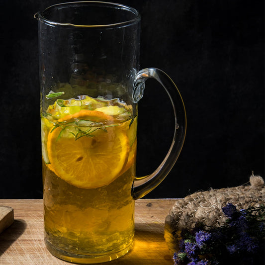 Hammered Water Pitcher | Glass Water Jug