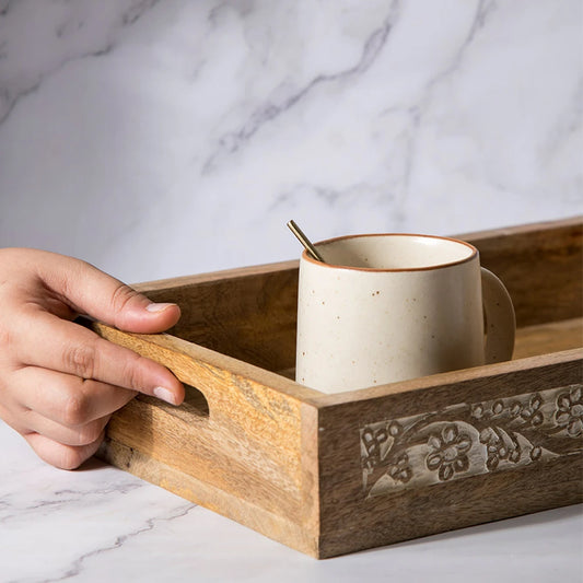 Etched Wooden Tray for Kitchen