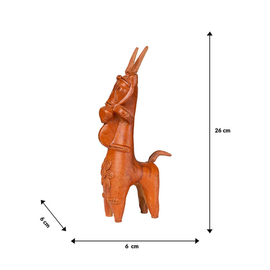 Terracotta Horse Showpiece Dimensions