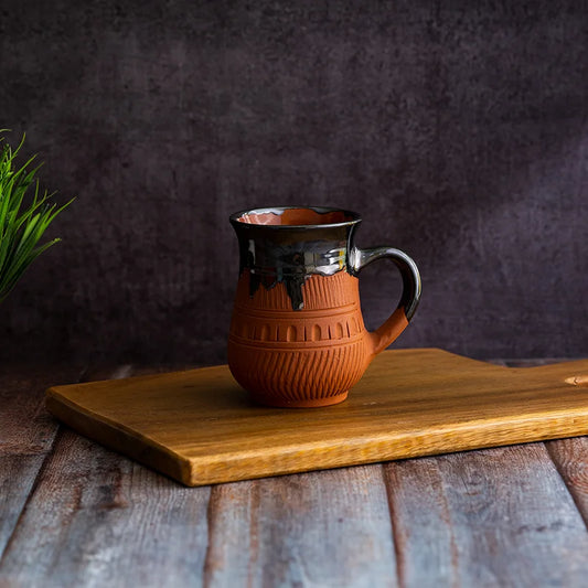 Terracotta Clay Mug in Coffee | Terracotta Beer Mug