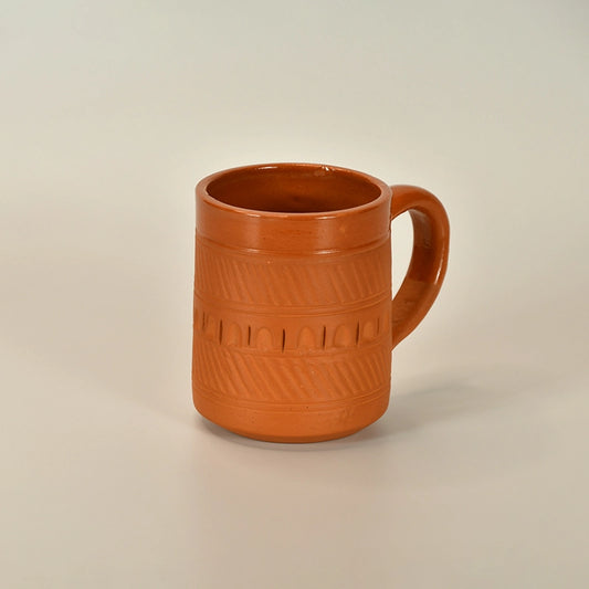 Traditional Rectangle Terracotta Coffee Mug