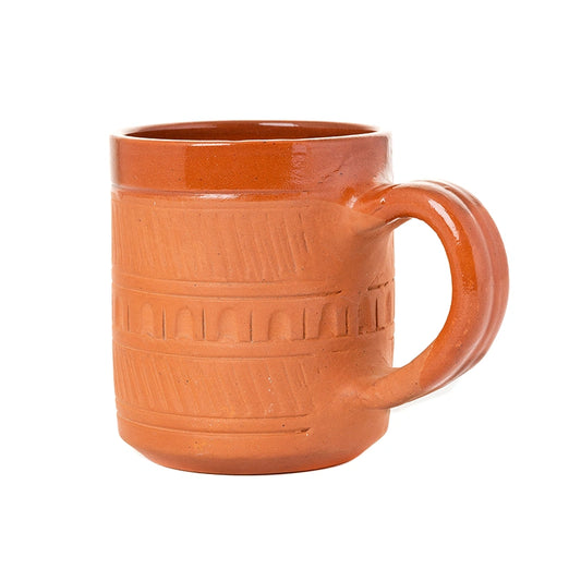 Terracotta teacup