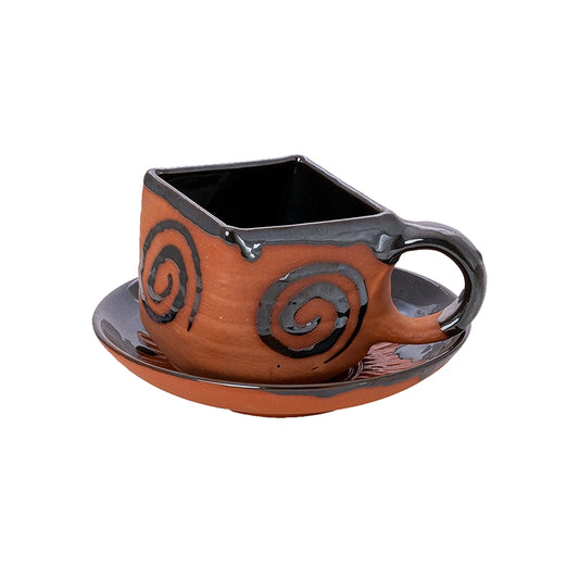 Terracotta Best Tea Cup and Saucer Set