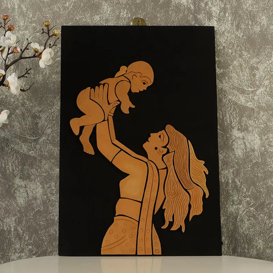 Joy of Motherhood Terracotta Wall Art for Living Room
