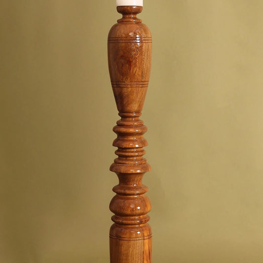 Wooden Candle Stand in Tall pillar shape