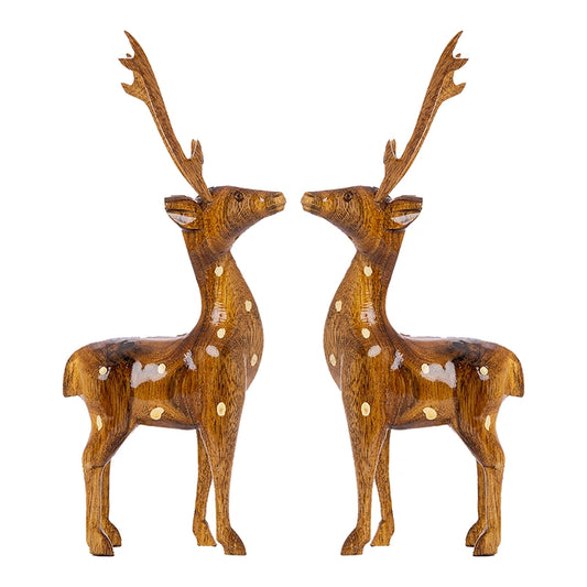 Little Deer Wooden Showpiece Gift