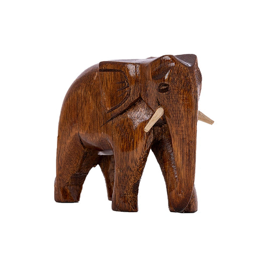 Wooden Elephant Showpiece Gift