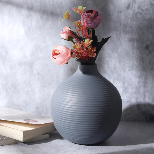 Bella Blue Enamel Vase By De Maison Décor 80-079-15-R