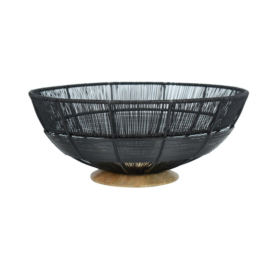 Maison Modern Obsidian Black Round basket