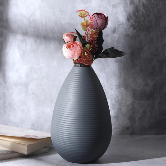 Klova Graphite Large Vase By De Maison Décor 80-065-19-R