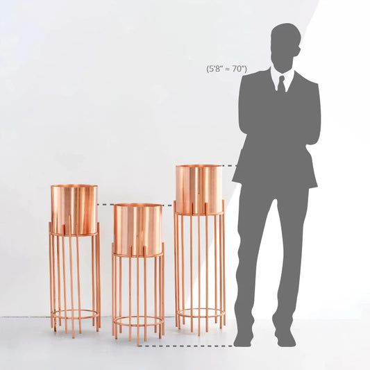 Height comparison of zola planter stand online
