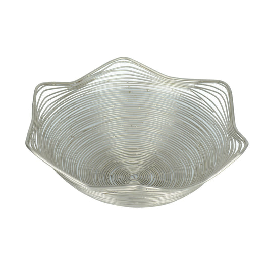 Maison Modern Radiant Silver Star Fruit basket