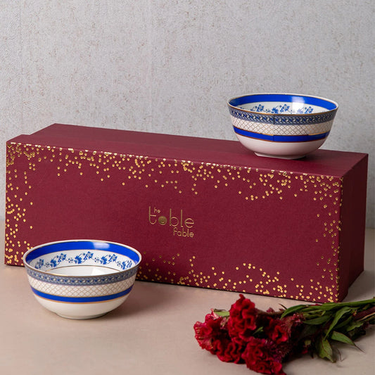 Gaj Gamini Bone China Bowls Gift Box (2 pcs)