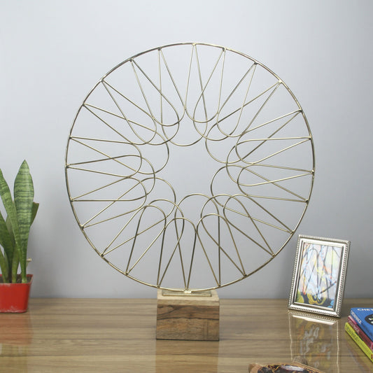 Maison Modern Geometric Wheel Gold Object