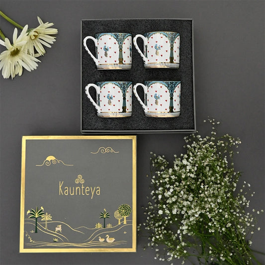 Dasara Tea Cup Set of 4 with gift set box