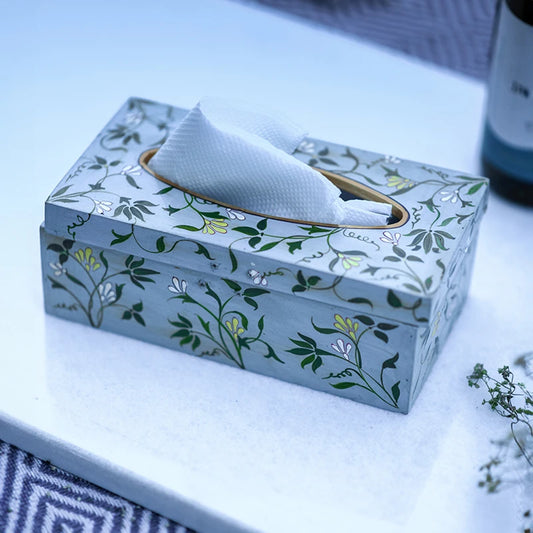 Tazij Wooden Tissue Box | Tissue Paper Holder for Dining Table