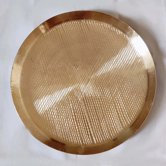 Traditional Kansa Thali | Bronze Plate | Thali for Pooja | Gift Item