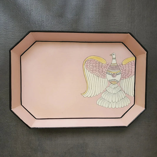 Large Tray: Garuda Pink