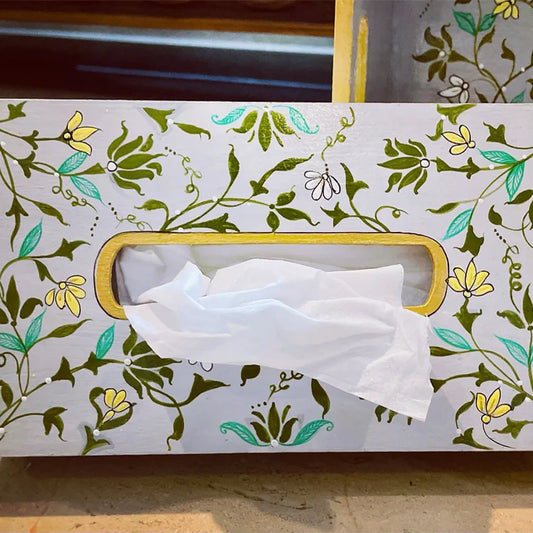 Tazij Wooden Tissue Box | Tissue Paper Holder for Dining Table