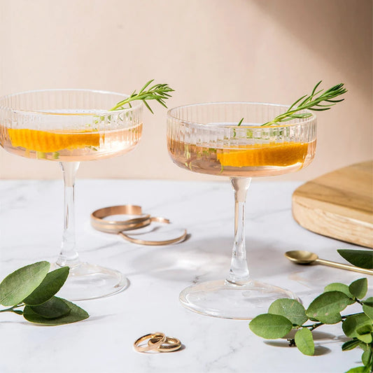 Audrey Cocktail Glasses | Margarita Glass Set | Drinking Glasses 300 ml