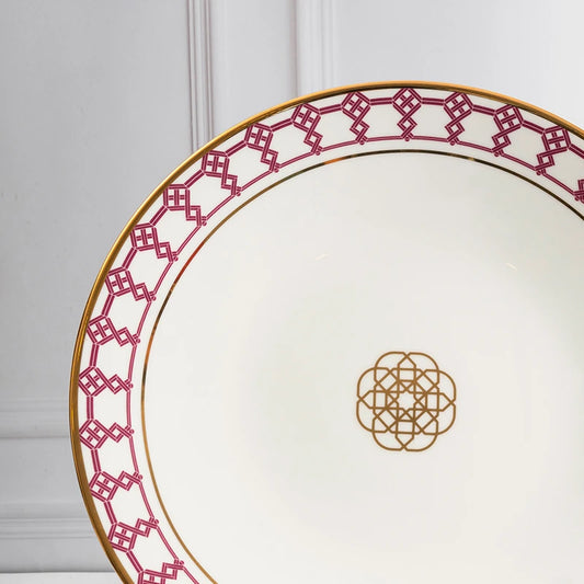 Round Platter with Intricate weave pattern