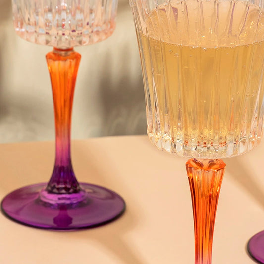 Positano Goblet Wine Glass Set of 2 | Wine & Champagne Glasses