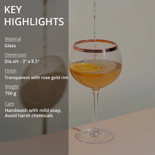 Key highlights of cocktail goblet glass