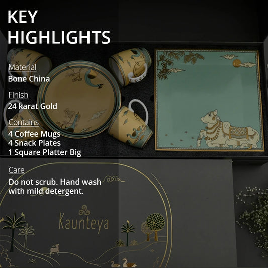 Key highlights of 24k gold highlighted gift box