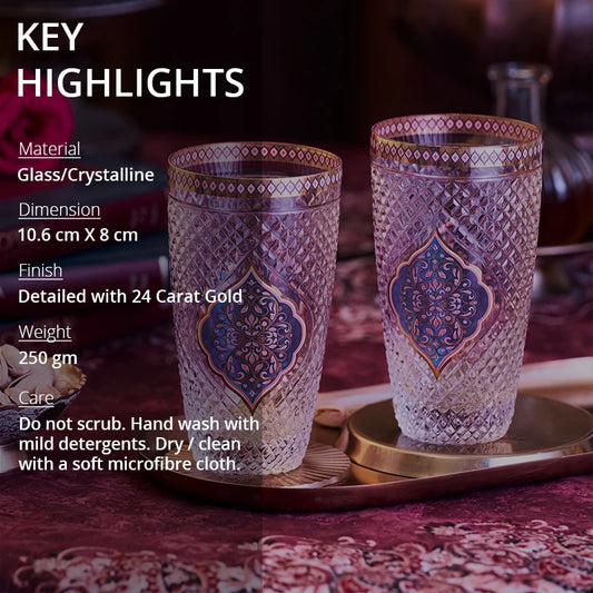 Key highlights of crystal water glass